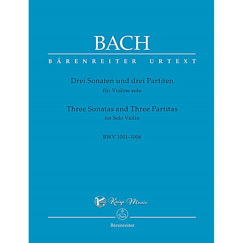 【凱翊︱BA】巴哈：小提琴3首奏嗚曲與3首組曲 Bach Sonatas & Partitas Violin 隔日到貨