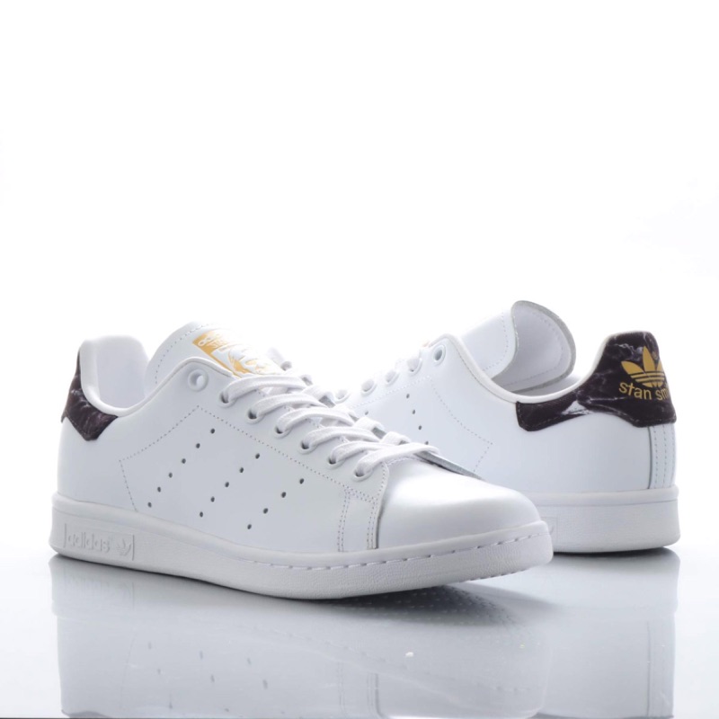 Adidas Originals Stan Smith 愛迪達白色黑色石紋燙金運動鞋休閒鞋AH2456 | 蝦皮購物