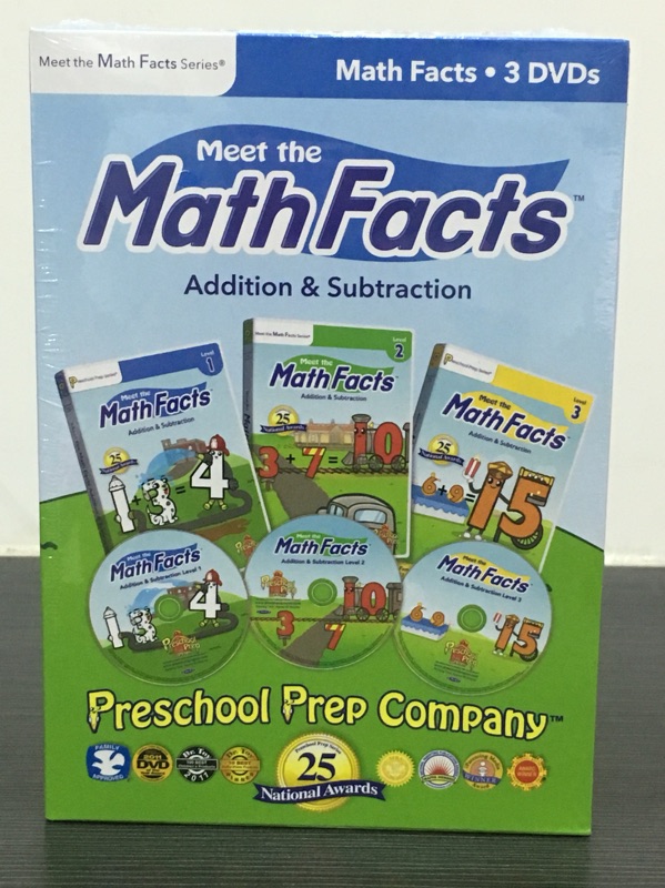 《美國帶回現貨》PreSchool Prep Math Facts 3 DVD組
