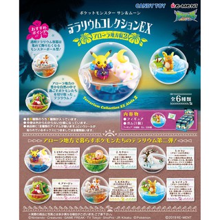 re-ment《精靈寶可夢 太陽＆月亮》玻璃精靈球收藏ex ～阿羅拉地區篇2 ポケットモンスター サン＆ムーン