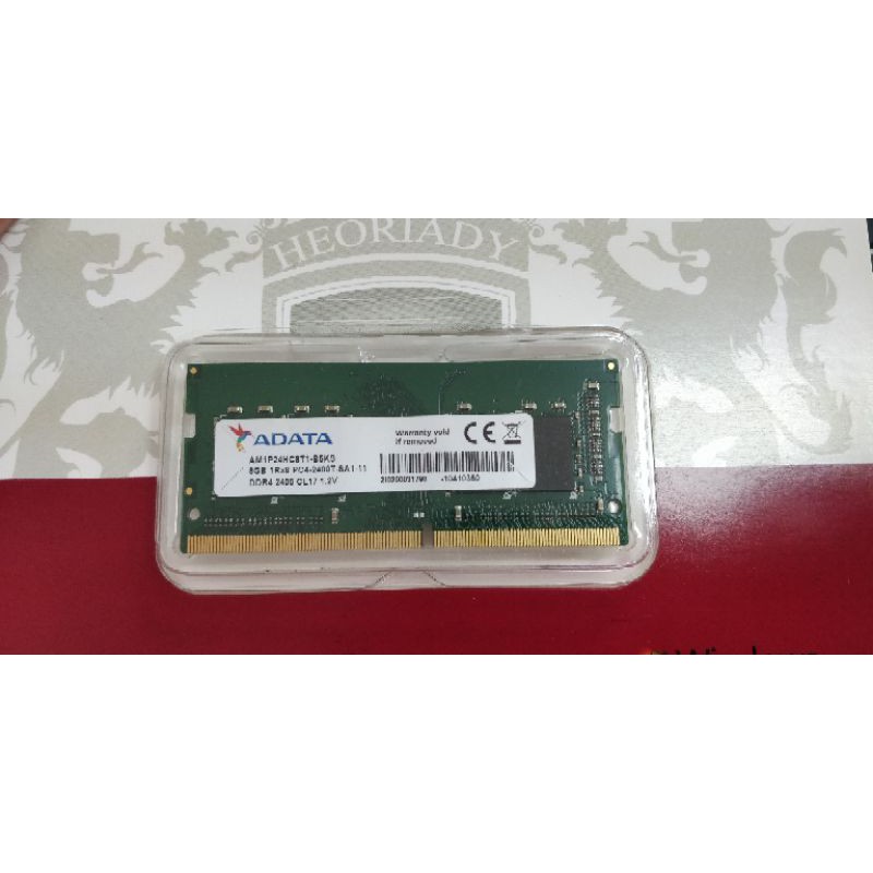 ADATA 威剛 筆電記憶體 DDR4 8G 2400Mhz 永久保固
