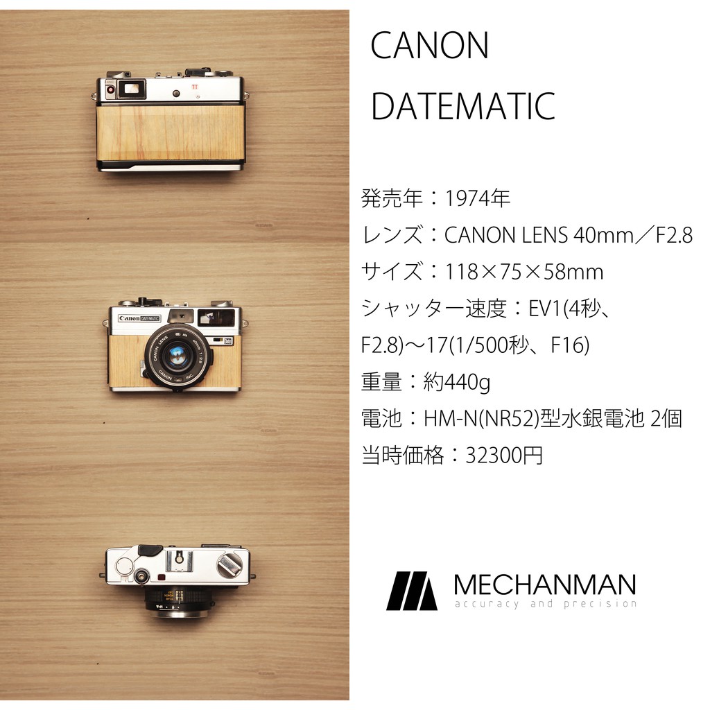 mechanman LAB吃底片的銀鹽老相機.canon datematic(135底片全片幅)