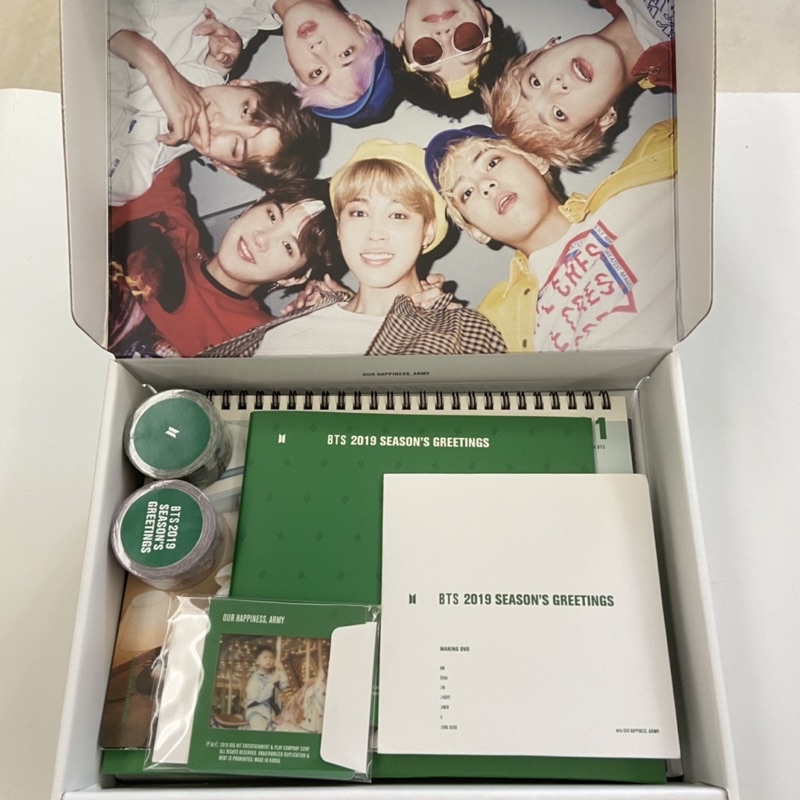 BTS防彈少年團年曆 2019 season’s greeting 含碩珍寶寶卡
