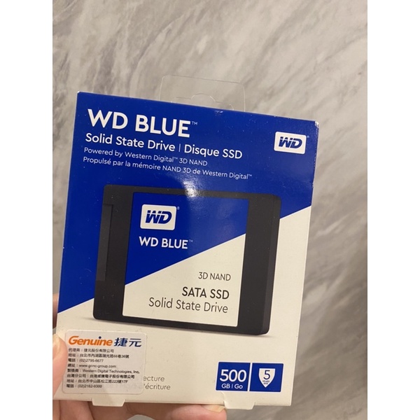WD 藍標 500GB 2.5吋SATA SSD固態硬碟