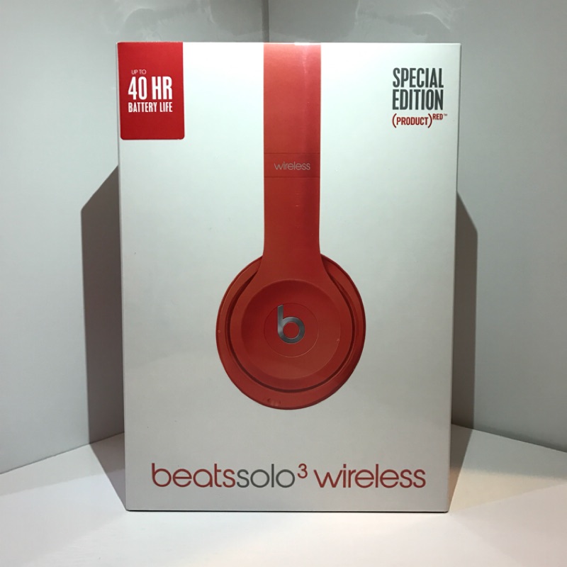 ［全新官方正貨］Beats Solo3 Wireless 頭戴式耳機red