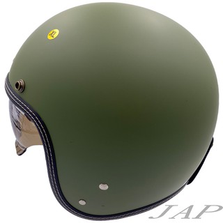 ASTONE SP3 素 消光草綠 復古帽 騎士帽 歐式 輕巧型 內襯可拆洗 安全帽 內墨片