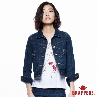 BRAPPERS 女款 Boy Friend牛仔夾克系列-牛仔長袖外套-藍