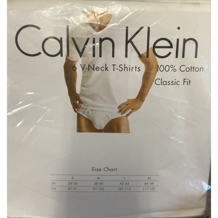 全新正品Calvin Klein男V領內衣S號好市多購入