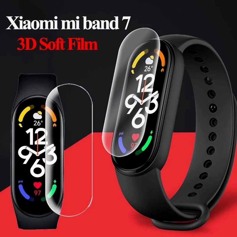 XIAOMI MI 小米 Mi Band 7 / 保護膜智能手錶腕帶 Miband 配件的水凝膠軟屏保護膜