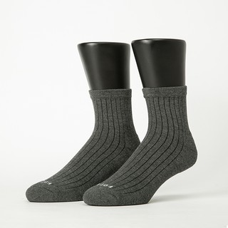 FOOTER 復古直線條微分子薄襪 除臭襪 運動襪 紳士襪 短筒襪(男-T47)