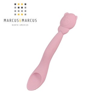 加拿大 Marcus & Marcus 動物樂園矽膠餵食湯匙-粉紅豬