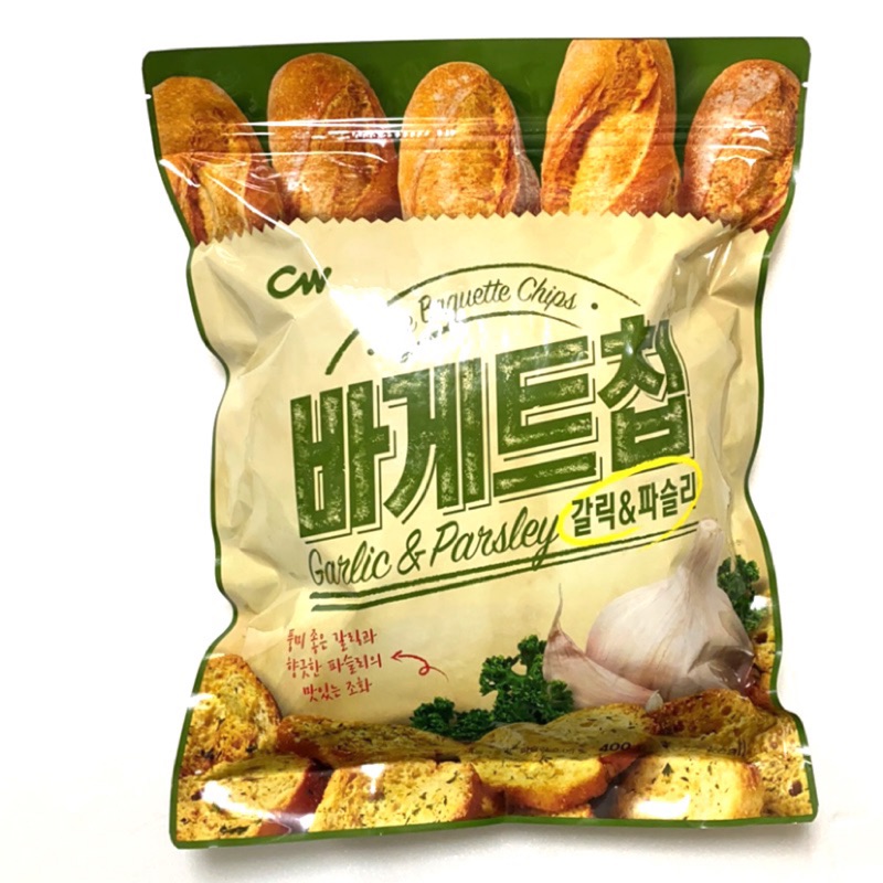 韓國CW 大蒜麵包 大蒜奶油 法國麵包餅乾 350g