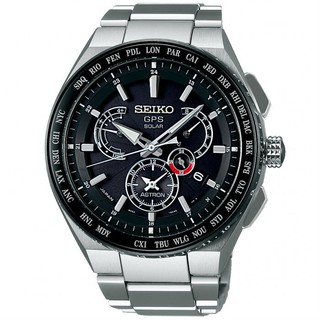 Seiko 精工錶 Astron 8X53-0AV0D(SBXB123J) 時尚太陽能GPS校時腕錶 /黑面 46mm