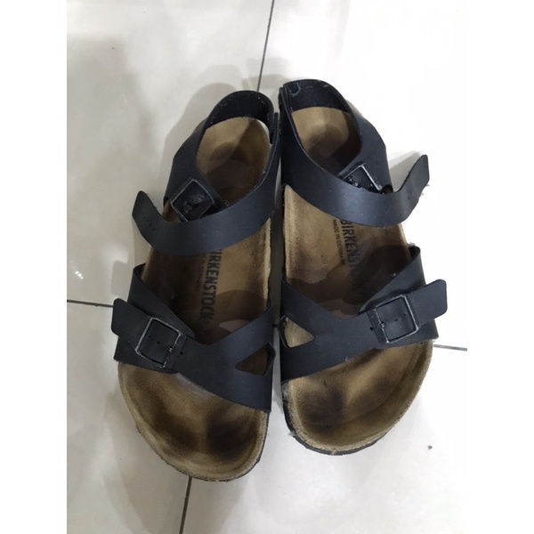 二手 正品 勃肯 涼鞋 41/26.5 勃肯涼鞋 Rio里約款 黑色 Birkenstock 適合26號