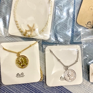 出清飾品全新 項鍊耳環戒指尾戒 珍珠蕾絲硬幣羅馬手環 韓國項鍊 珍珠耳環 海星腳鏈 項鍊