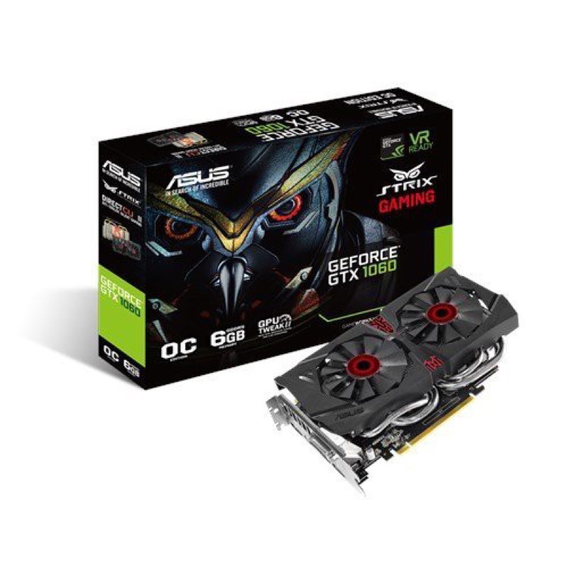 ASUS 華碩 STRIX-GTX1060-6G Gaming 貓頭鷹 顯示卡二手