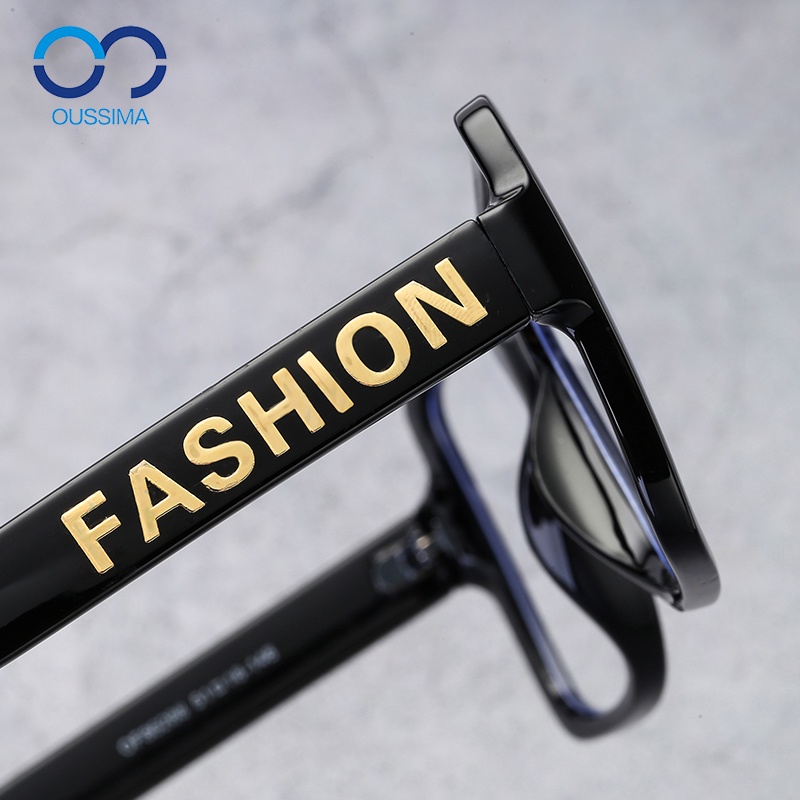 OUSSIMA歐斯邁男女同款眼鏡框可配鏡片粗方框平光防藍光大框網紅素顏眼鏡86288