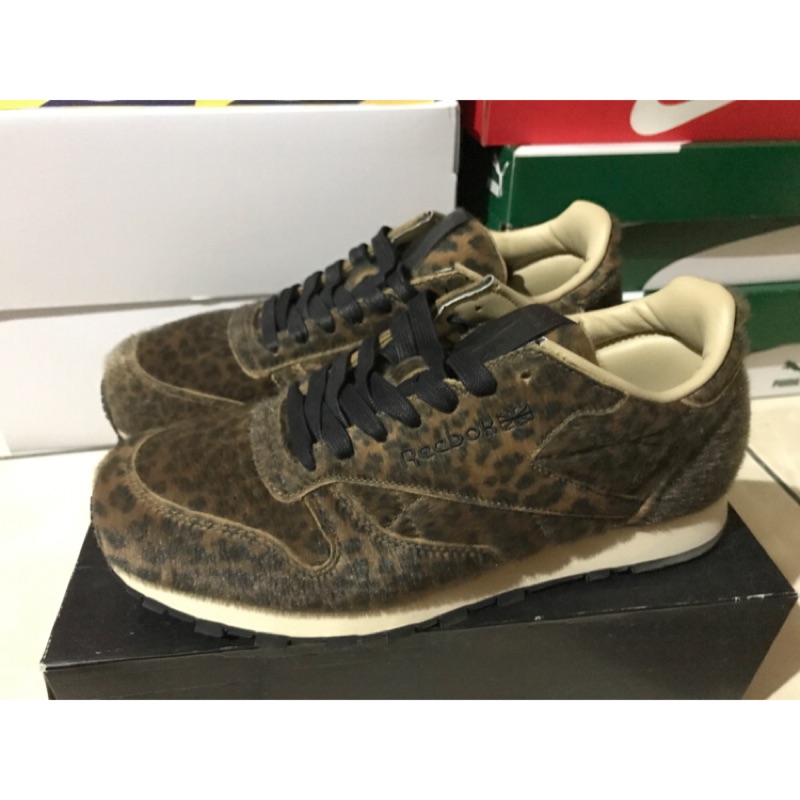 Reebok x porter CL vintage 馬毛豹紋 休閒鞋 聯名款 us8 只穿過一次