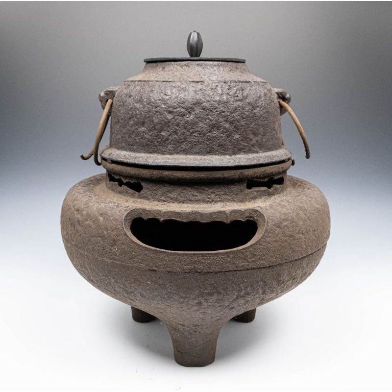 特價！朝鮮型 鬼面風爐風爐 地爐 釜 日本 古美術 茶道具 花道具 書道具