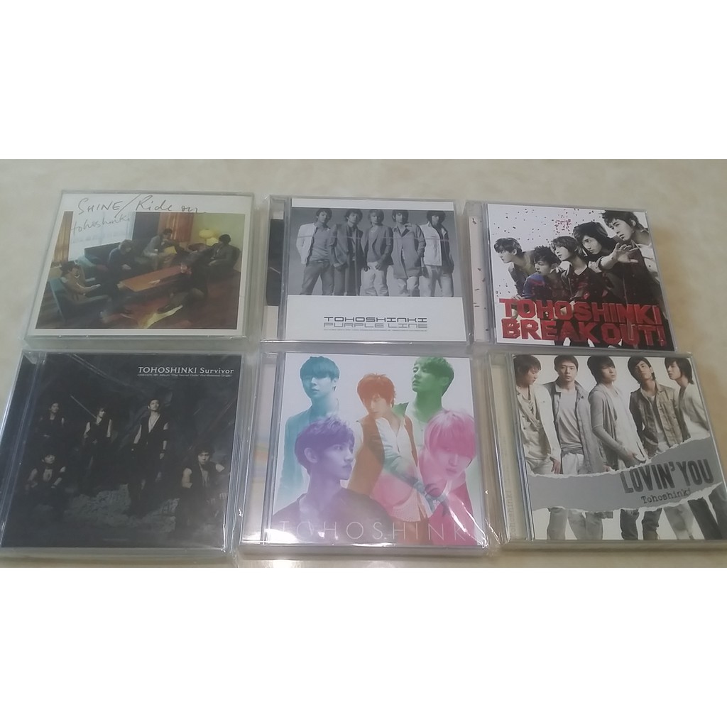 Tohoshinki Tvxq 東方神起5人時期日本單曲cd Dvd 6張299 日版 Jyj 蝦皮購物