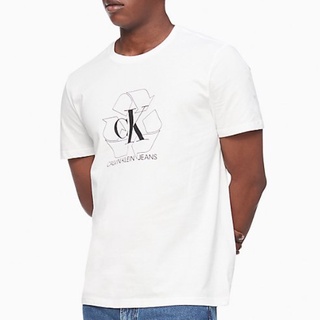 Calvin Klein T恤 男裝 短袖 短T-Shirt 圓領上衣 C73540 白色CK(現貨)