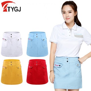 TTYGJ GOLF 高爾夫服裝 女士短裙 運動裙防走光褲裙 夏季半身裙子 高爾夫短裙 運動短裙 女生百褶裙 A字裙
