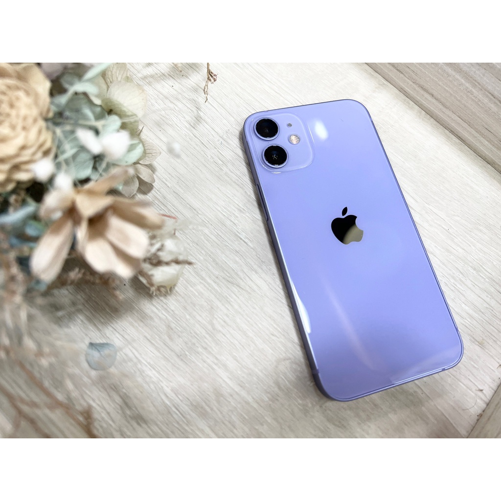 💜💜台北iPhone優質手機專賣店💜💜二手出清中🍎iPhone  12 Mini 128G紫色手機🍎電池： 93%