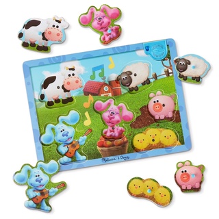 現貨 Blue’s Clues 藍藍 有聲拼圖 幼兒安全木製玩具 Nick Jr 幼兒美語卡通