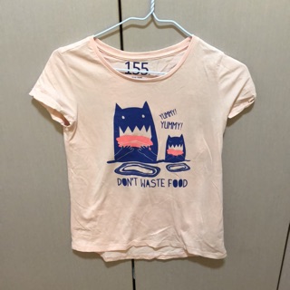 GIORDANO粉色短袖T-shirt 女