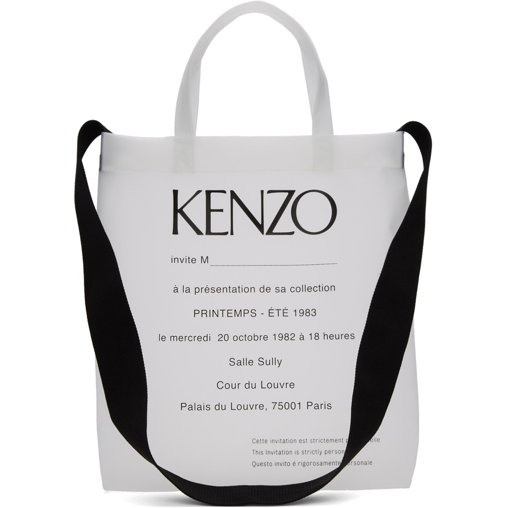kenzo invitation tote bag
