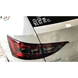 小馬汽車工坊 Skoda superb 後方向燈燻黑燈膜2016~2021