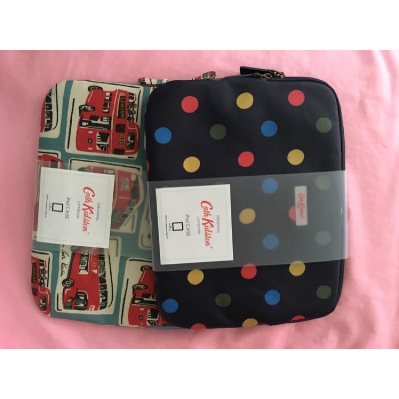 英國帶回 Cath Kidston iPad Air 平板專用 電腦包/保護套 紅色公車/藍色點點 現貨折扣