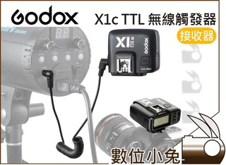 數位小兔【Godox 神牛 X1c TTL 無線閃燈觸發器 接收器】ETTL 搭AD600 AD360 TT600 單顆
