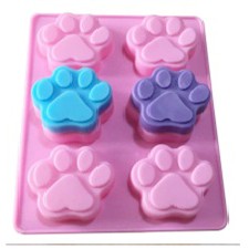 6孔模具 貓爪模具 爪模具 熊爪模具 可愛腳掌模具 手工皂模具   矽膠模具 蛋糕模具 巧克力模具  製冰盒模具