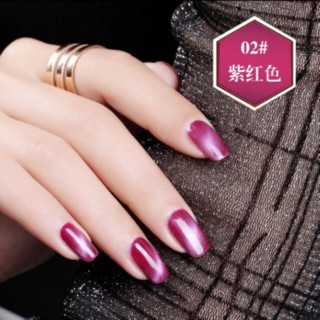 🎀丸美甲💅🏻清倉甩賣！KASI紫紅色光療貓眼3D甲油膠/光療指甲油💅 002