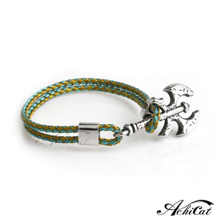 AchiCat．編織手鍊．白鋼．鬼斧神兵．客製刻字．H8026