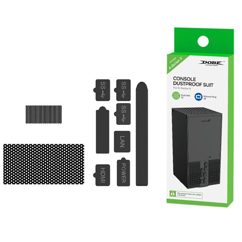 現貨 Xbox Series X 主機 防塵塞套組 DOBE 防塵網 有效避免插口生鏽氧化 防塵套組 保護主機不入塵