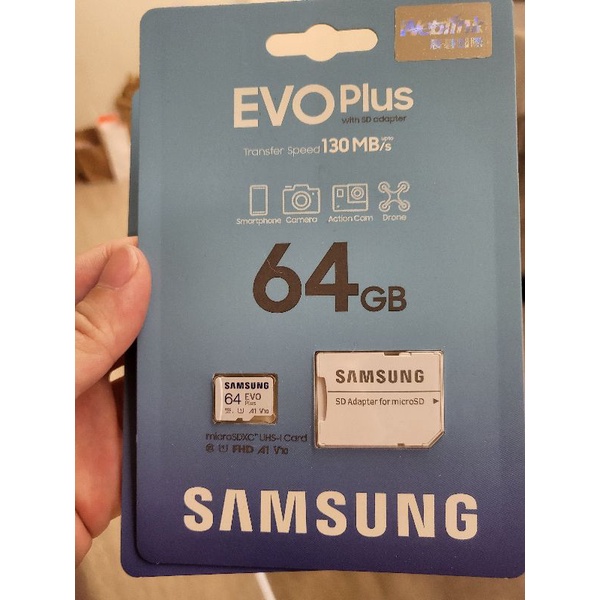 samsung記憶卡Evo plus 64GB