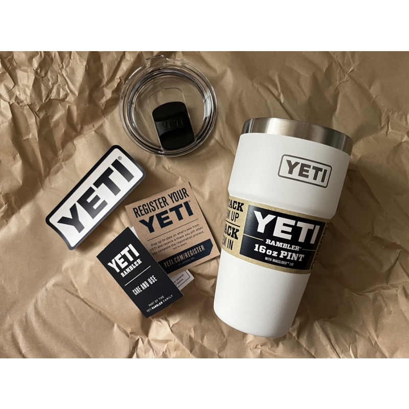 【美國代購】YETI 冰壩杯官網正貨 16盎司 附蓋保冰保溫杯 RAMBLER 16oz STACKABLE PINT