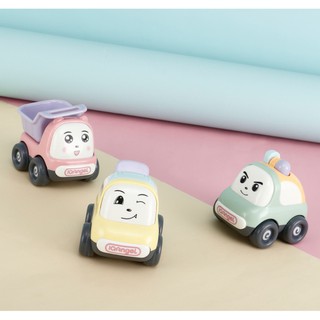 現貨〔汽車玩具』Q萌笑臉慣性車 卡通工程車 ♥ 玩具工程車 益智 耐摔模型 ♥ 滑行交通 工具車 玩具車 慣性車 小車
