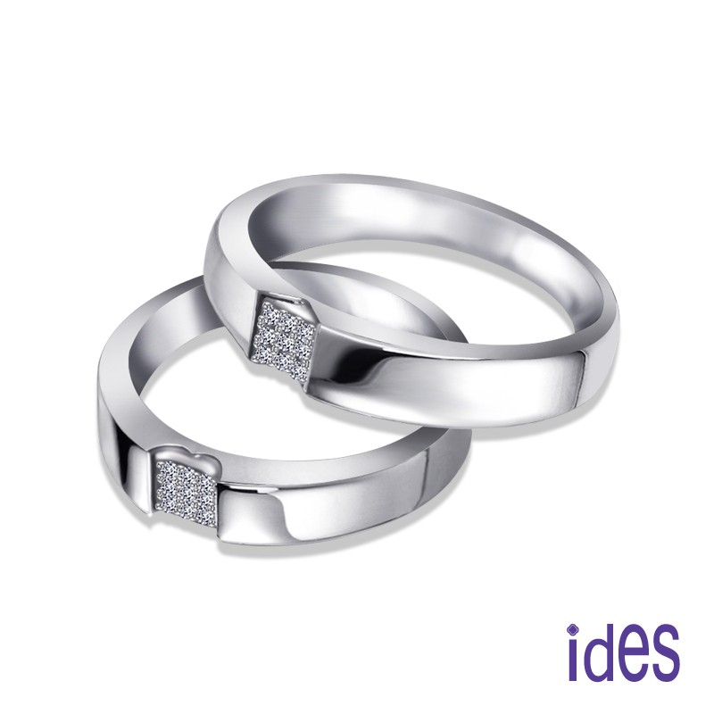 ides愛蒂思鑽石 愛完整。設計款鑽石對戒/求婚結婚戒