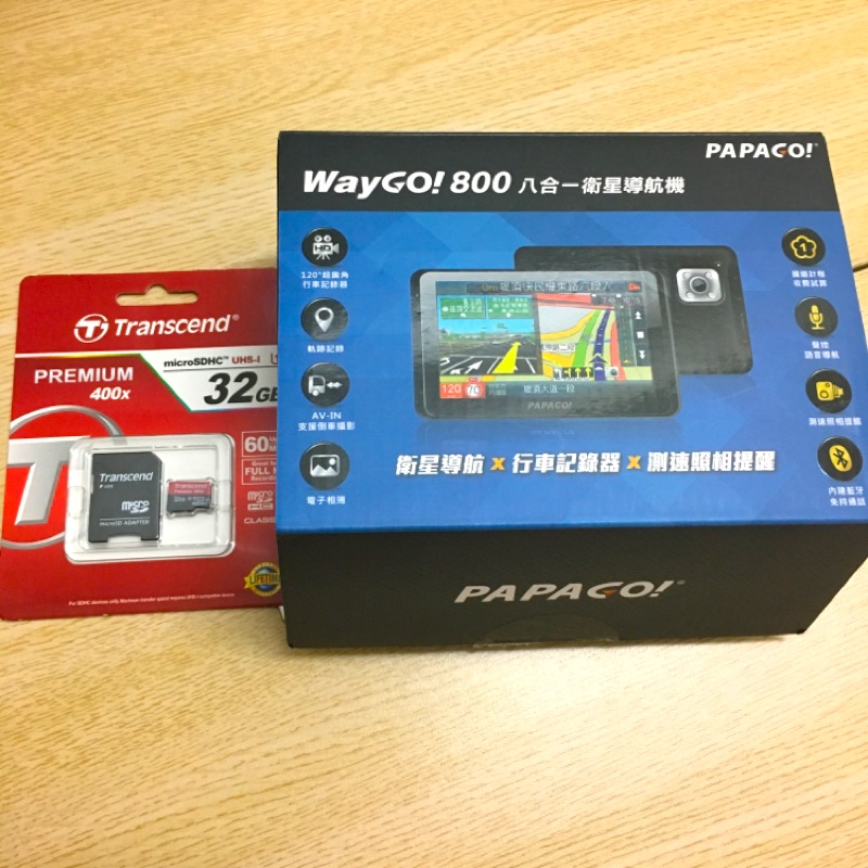Papago! WayGo 800聲控導航藍芽行車記錄器