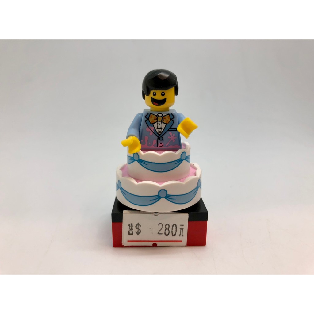[ 玩樂磚家 ] LEGO 生日蛋糕男孩 人偶 金錐帽