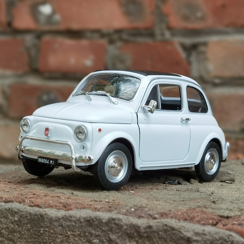 威利welly 1 18 菲亞特500 Fiat 500 老爺車車模合金汽車模型 蝦皮購物