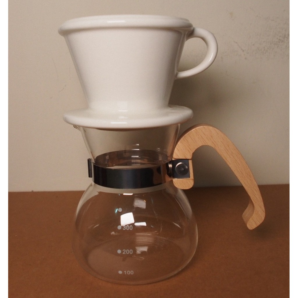 手沖咖啡 cafelog 陶瓷濾杯 玻璃分享壺 媲美LiLi粒粒  Melitta 適用 蛋糕 155 185 102