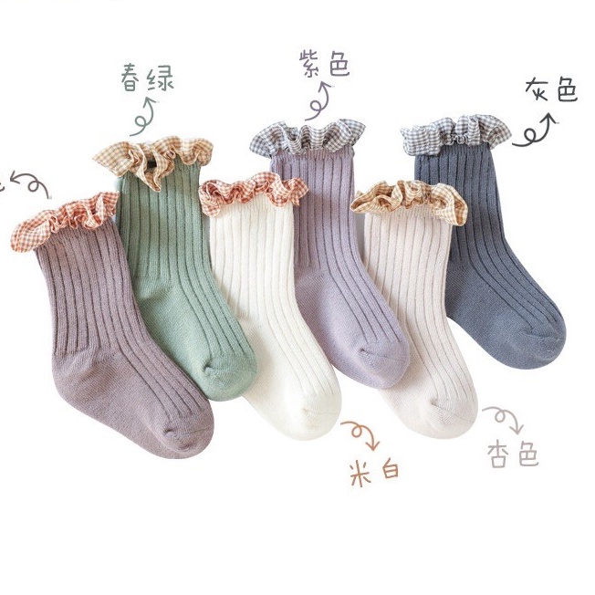 ACKS-120 女童襪 兒童襪子 女童襪子 女寶襪子 可愛襪子 短襪 童襪 花邊襪 蕾絲襪