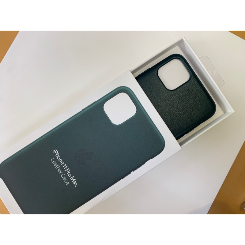 Apple 原廠 真皮 皮革 皮套 iPhone 11 pro Max 森林綠