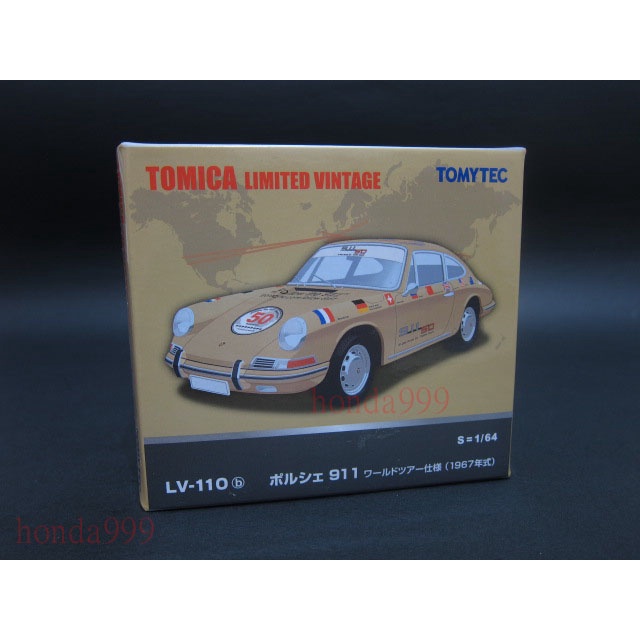 Tomica 多美 LV-110b 保時捷 Porsche 911 50周年紀念版 國旗