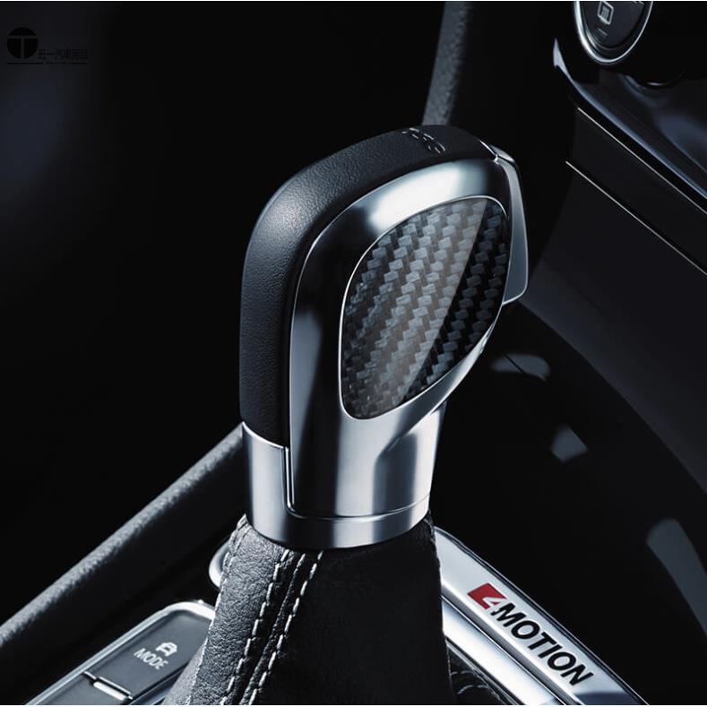 五一 福斯 VW Tiguan 2012-2020年 真碳纖維 卡夢 排檔桿貼片 排檔貼 排擋頭 裝飾貼 一對