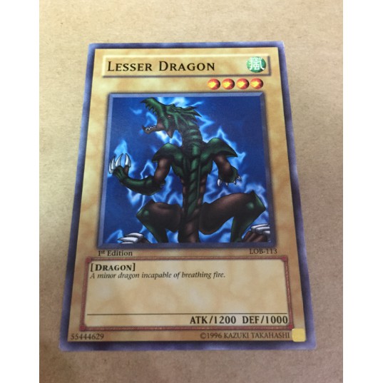 遊戲王 亞英一刷 LOB-113 Lesser Dragon 普卡 卡片